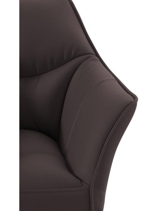 Tumbona Damaso piel sintética, marrón Tumbona Damaso piel sintética, marrón