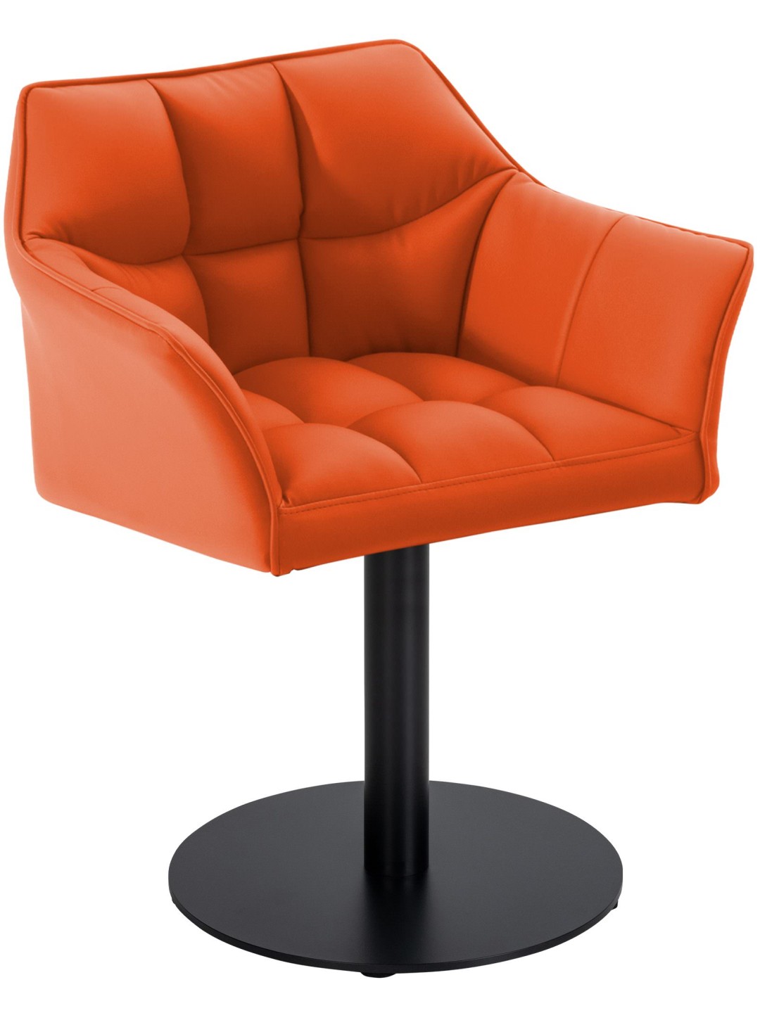 Tumbona Damaso piel sintética, naranja