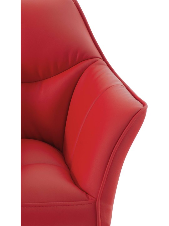 Tumbona Damaso piel sintética, rojo Tumbona Damaso piel sintética, rojo