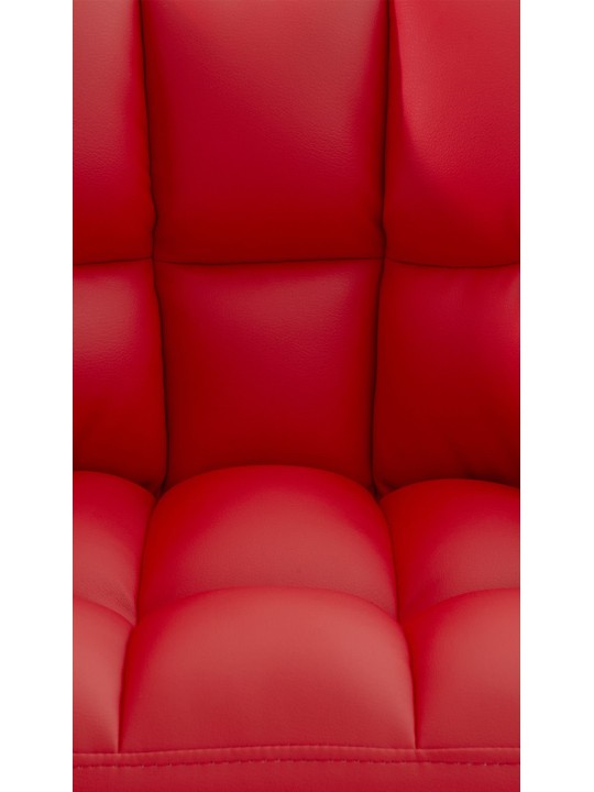 Tumbona Damaso piel sintética, rojo Tumbona Damaso piel sintética, rojo