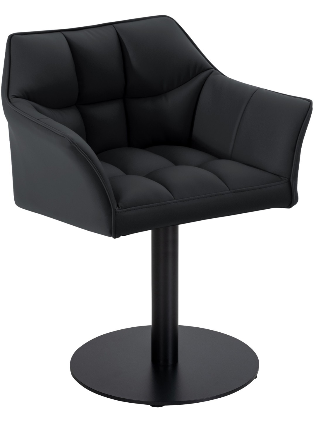 Tumbona Damaso piel sintética, negro