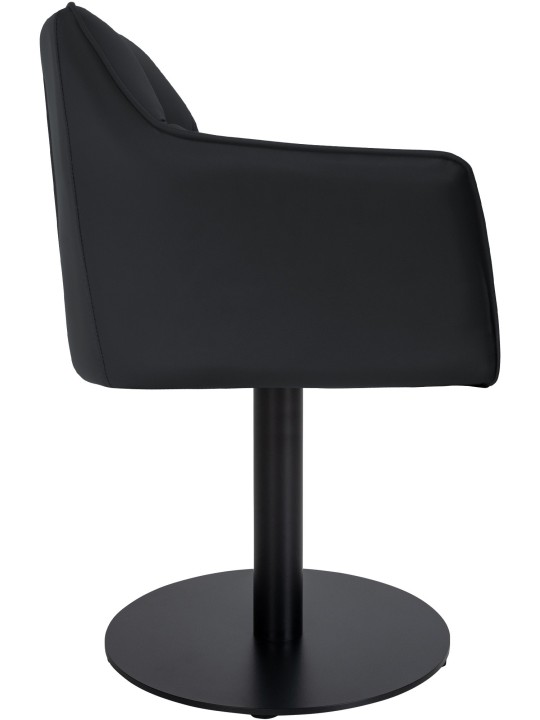 Tumbona Damaso piel sintética, negro Tumbona Damaso piel sintética, negro