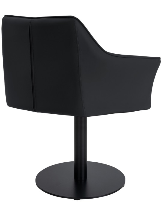 Tumbona Damaso piel sintética, negro Tumbona Damaso piel sintética, negro