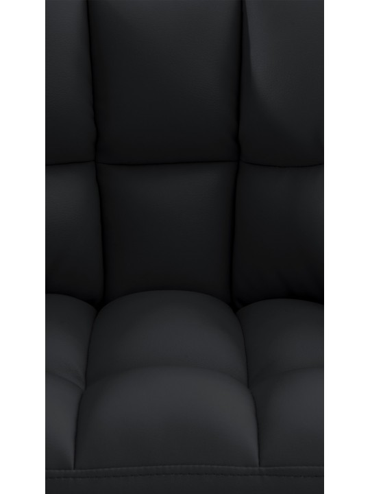 Tumbona Damaso piel sintética, negro Tumbona Damaso piel sintética, negro