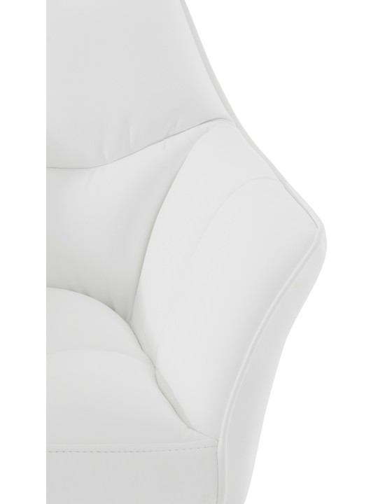 Tumbona Damaso piel sintética, blanco Tumbona Damaso piel sintética, blanco