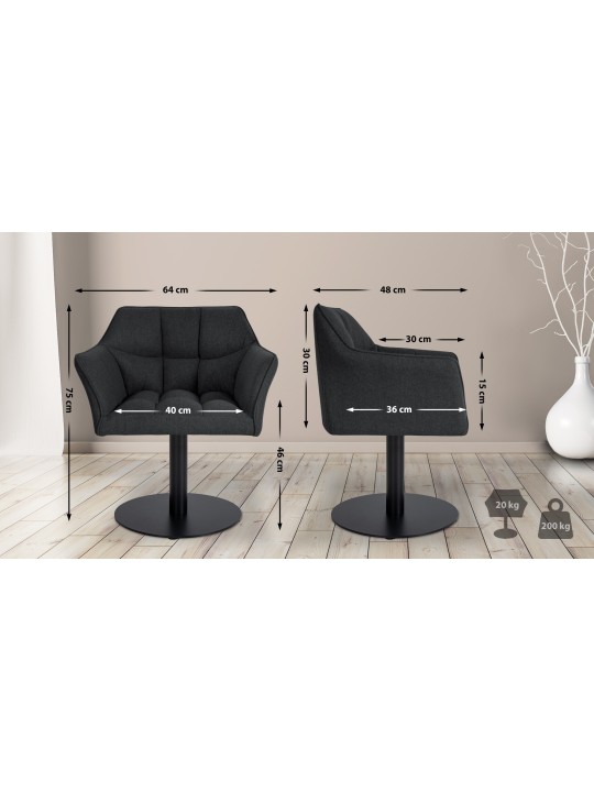 Tumbona Damaso fieltro, antracita Tumbona Damaso fieltro, antracita