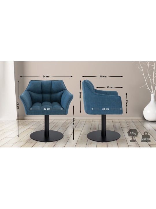 Tumbona tela Damaso, azul