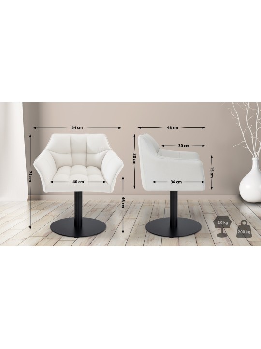 Tumbona tela Damaso, blanco Tumbona tela Damaso, blanco