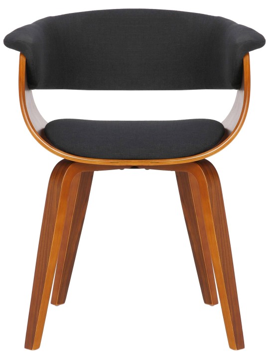 Conjunto de 2 sillas Bruce tela, nogal/negro Conjunto de 2 sillas Bruce tela, nogal/negro