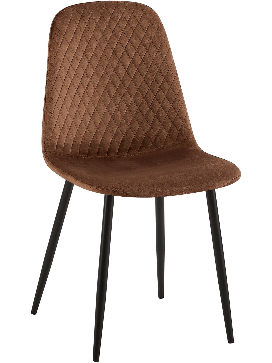 Silla Giverny terciopelo, marrón