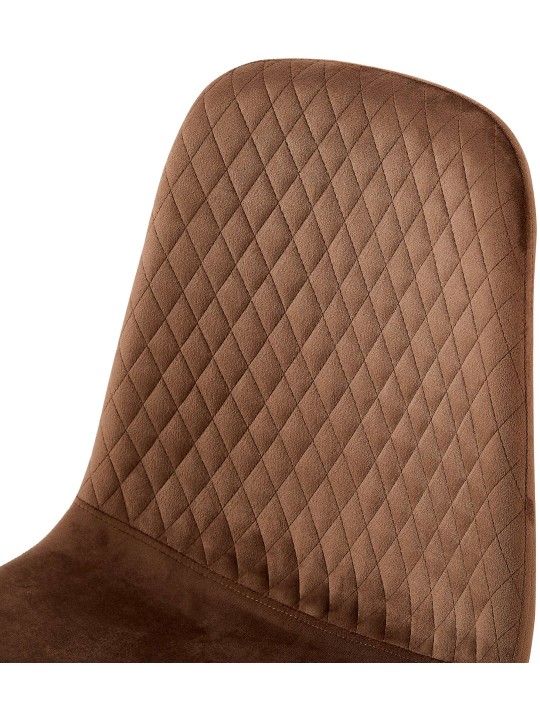 Silla Giverny terciopelo, marrón