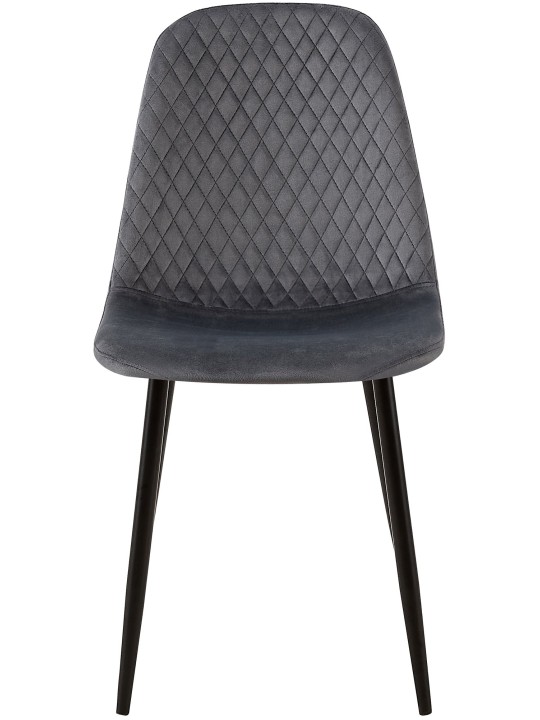 Silla Giverny terciopelo, gris oscuro