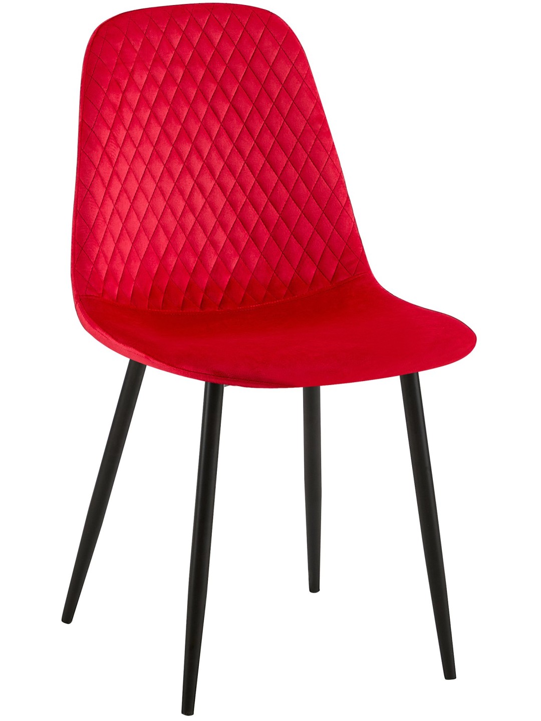 Silla Giverny terciopelo, rojo