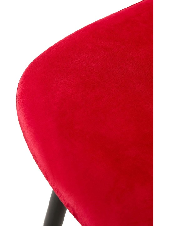 Silla Giverny terciopelo, rojo