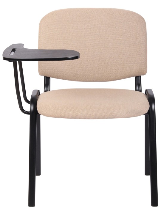 Silla Ken con mesa plegable de tela, crema