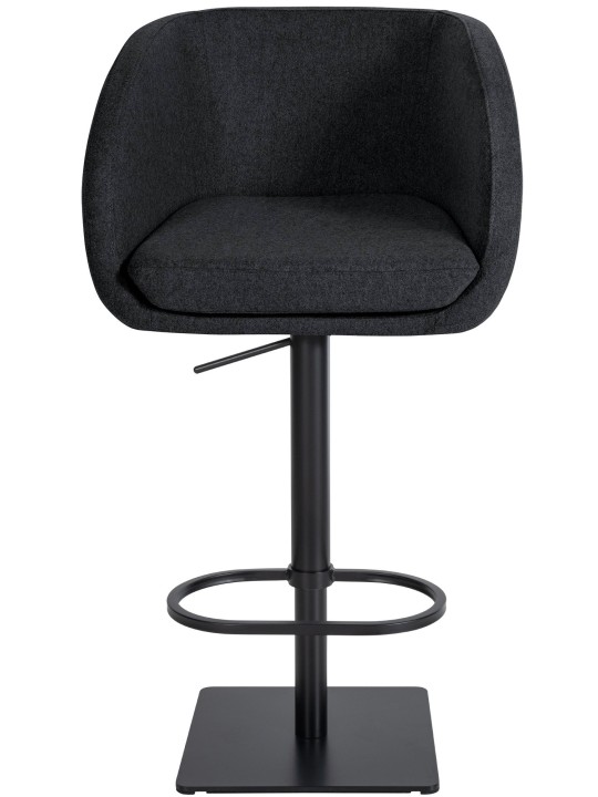 Taburete de bar Gambo B fieltro, antracita