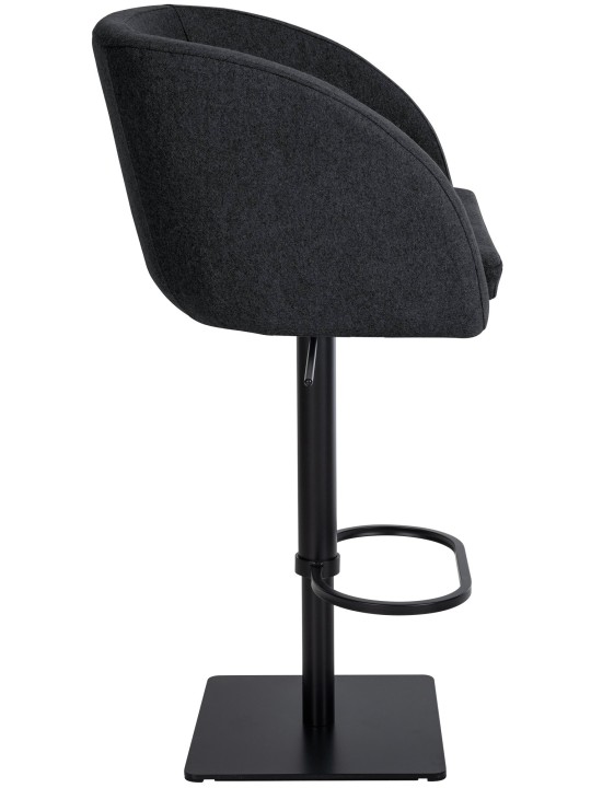 Taburete de bar Gambo B fieltro, antracita