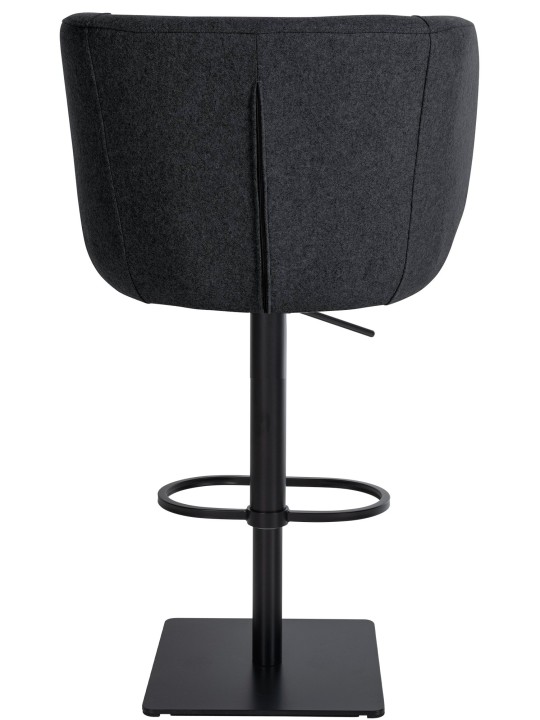 Taburete de bar Gambo B fieltro, antracita