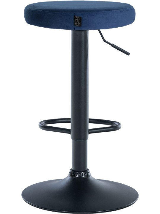 Juego de 2 taburetes de bar Ponte terciopelo, azul