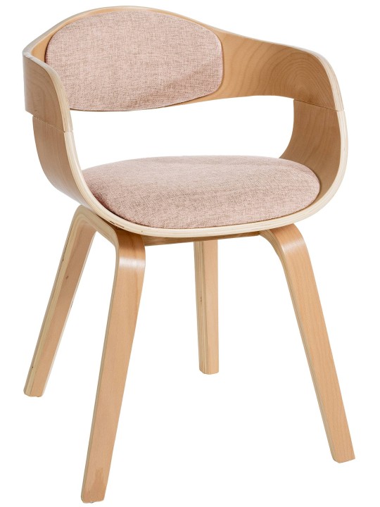 Silla de visita tela Kingston, natural/crema Silla de visita tela Kingston, natural/crema