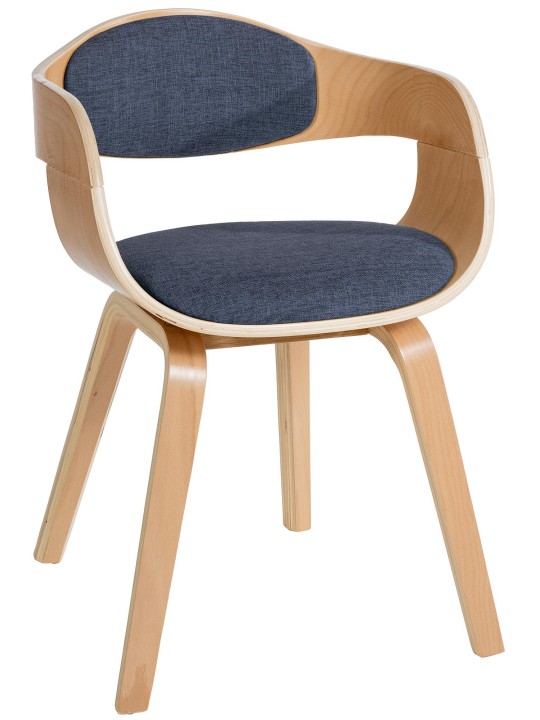 Silla de visita tela Kingston, natural/azul Silla de visita tela Kingston, natural/azul