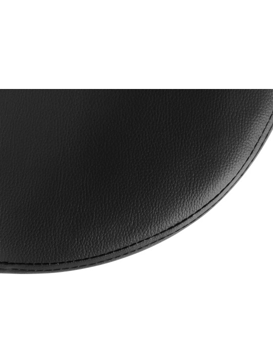 Juego de 2 taburetes de bar Ponte piel sintética, negro