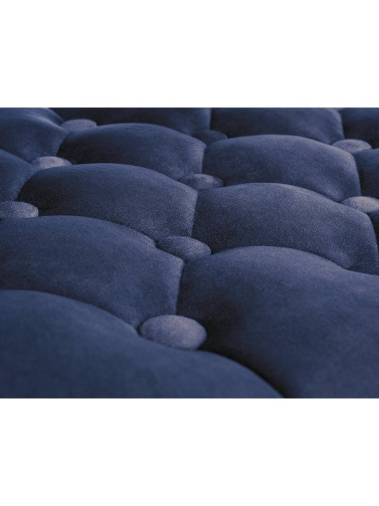 Taburete de bar Dublin terciopelo cromado, azul