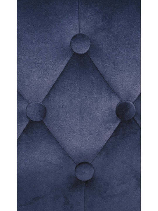 Taburete de bar Dublin terciopelo cromado, azul