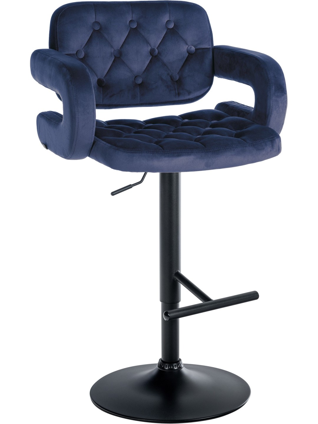 Taburete de bar Dublin terciopelo, azul