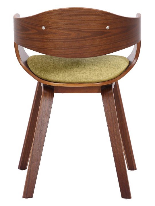 Silla de visita tela Kingston, nogal/verde claro Silla de visita tela Kingston, nogal/verde claro