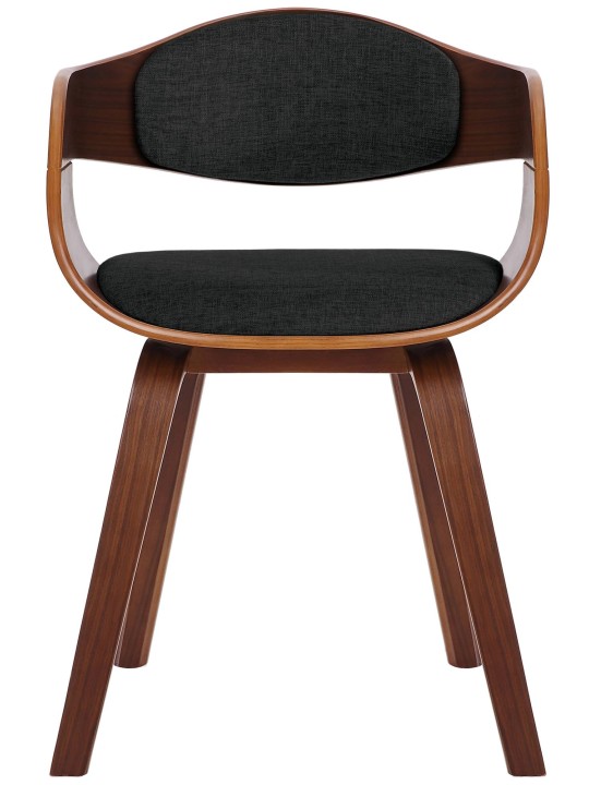 Silla de visita tela Kingston, nogal/negro Silla de visita tela Kingston, nogal/negro