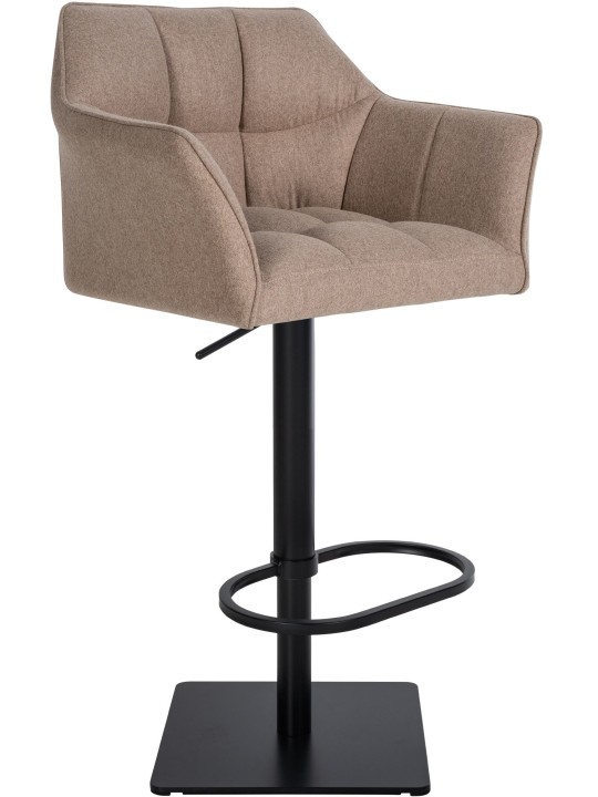 Taburete de bar Damaso B fieltro, taupe