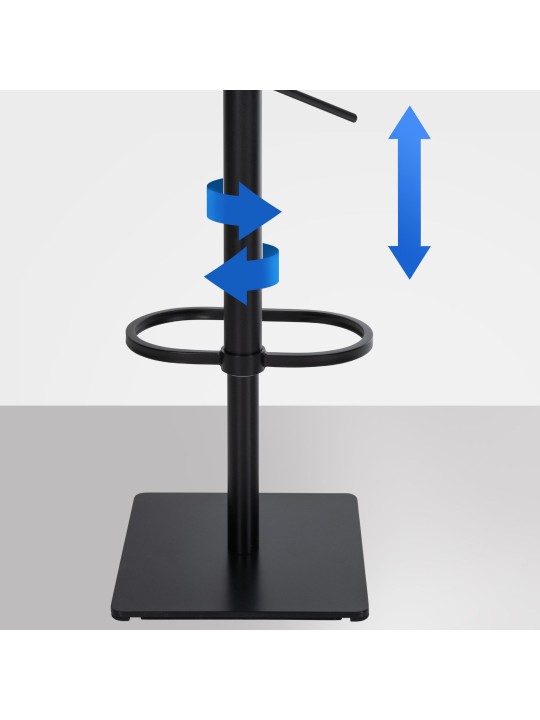 Taburete de bar Damaso B fieltro, taupe