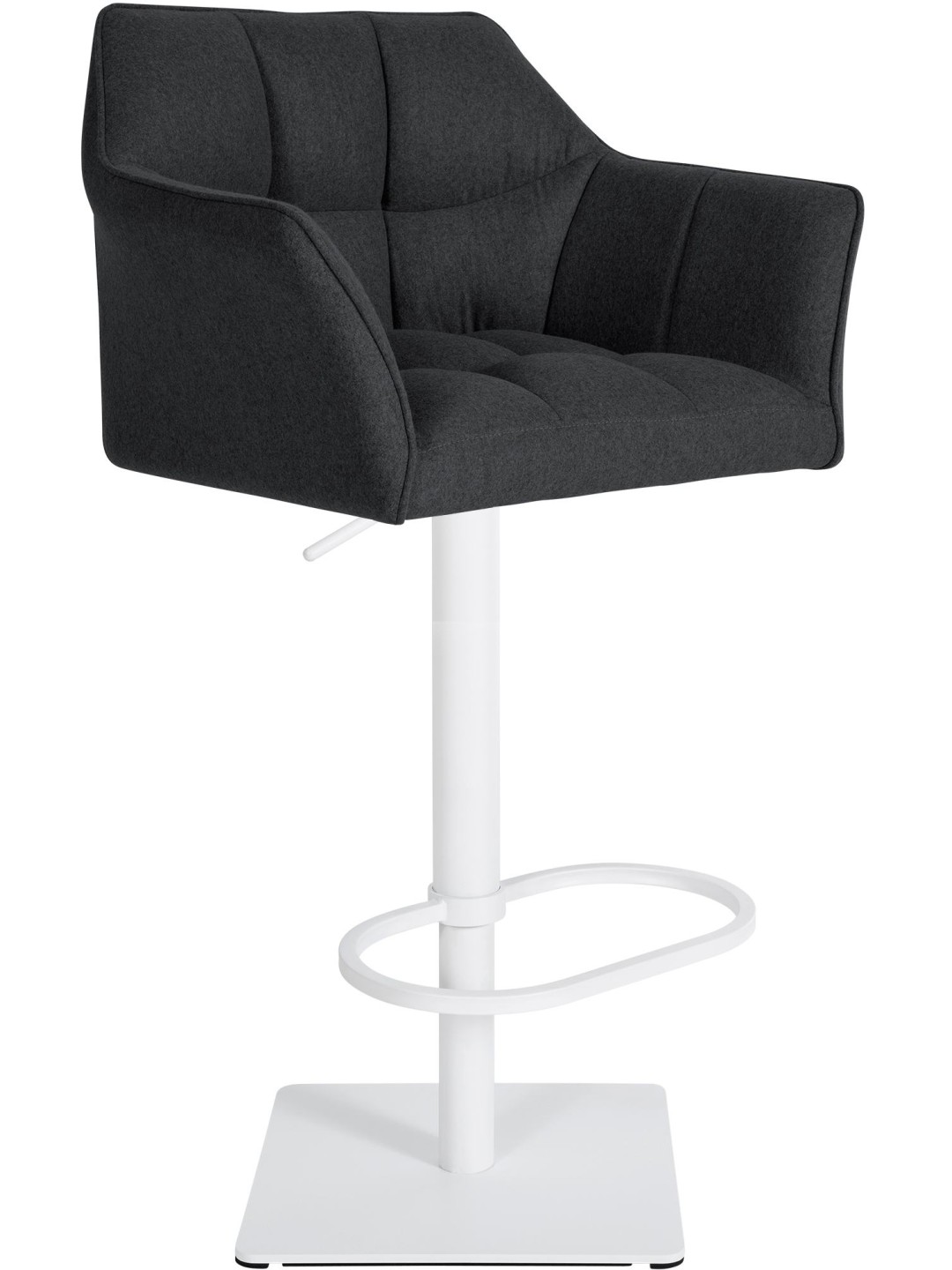 Taburete de bar Damaso W fieltro, antracita