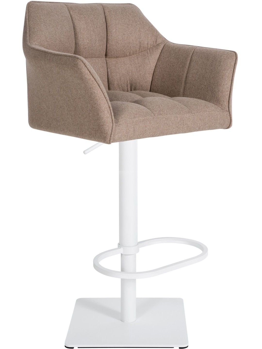 Taburete de bar Damaso W fieltro, taupe