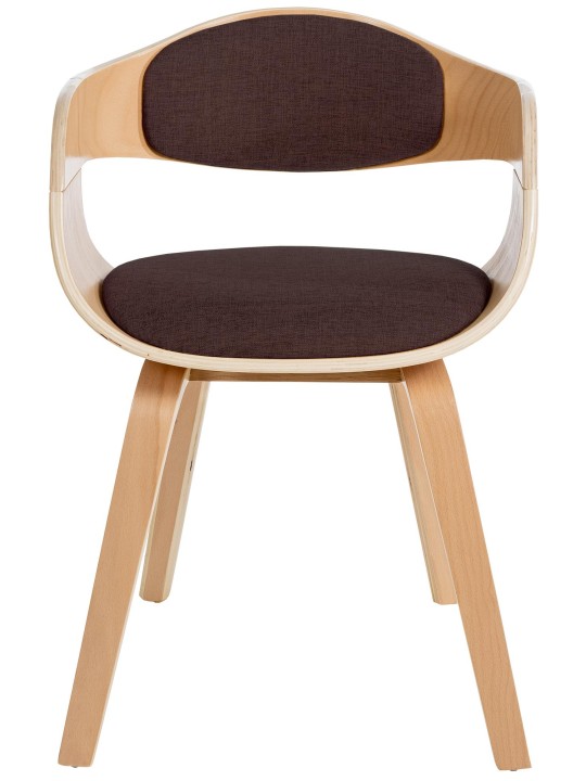 Conjunto de 2 sillas tela Kingston, natural/marrón Conjunto de 2 sillas tela Kingston, natural/marrón