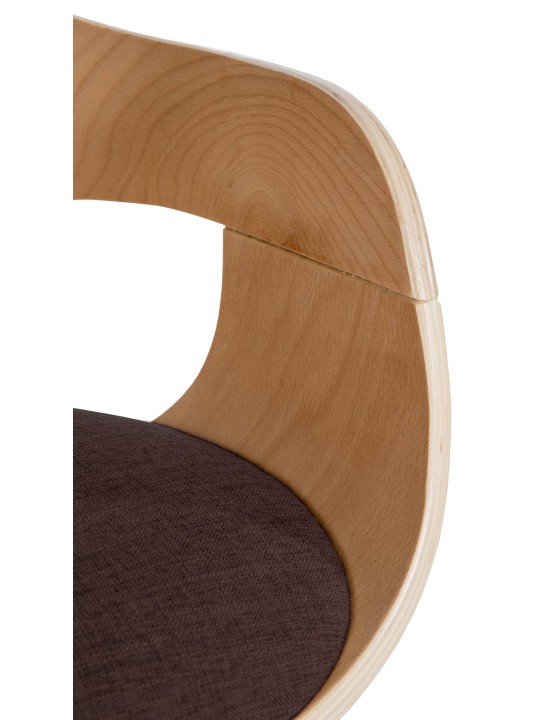 Conjunto de 2 sillas tela Kingston, natural/marrón Conjunto de 2 sillas tela Kingston, natural/marrón