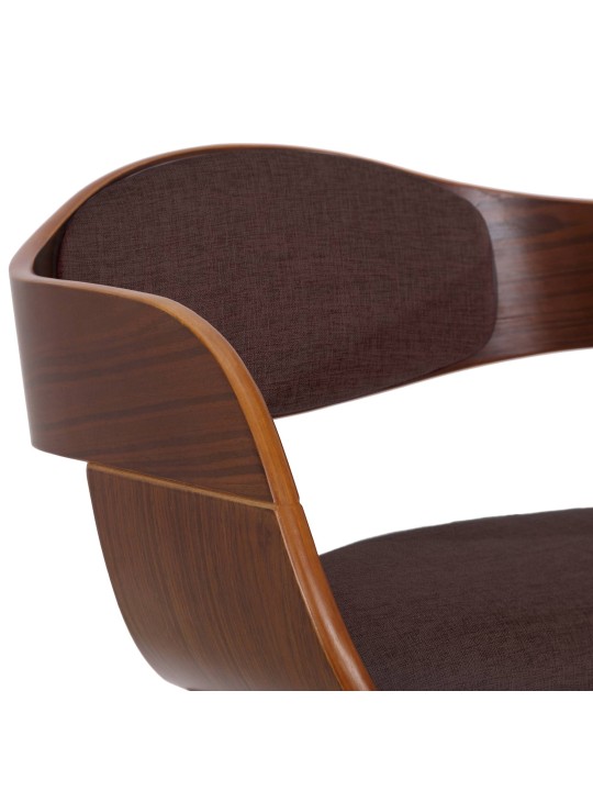 Conjunto de 2 sillas tela Kingston, nogal/marrón Conjunto de 2 sillas tela Kingston, nogal/marrón