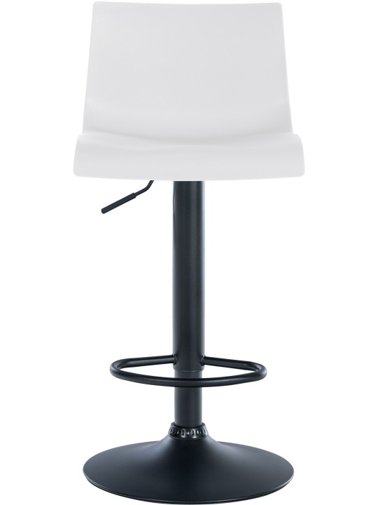 Juego de 2 taburetes de bar Branford plástico, blanco Juego de 2 taburetes de bar Branford plástico, blanco