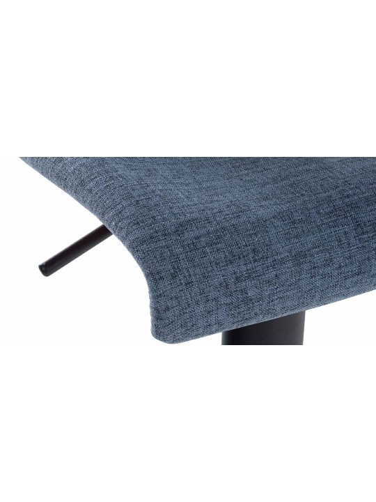 Juego de 2 taburetes de bar tela Branford, azul