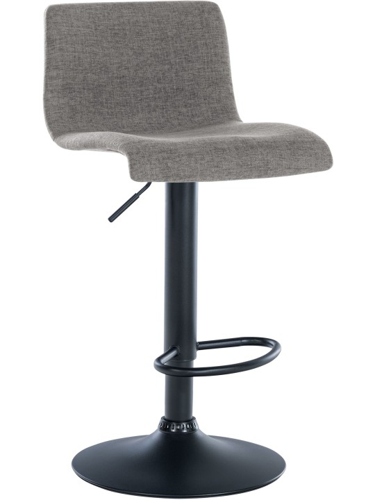 Juego de 2 taburetes de bar tela Branford, gris claro