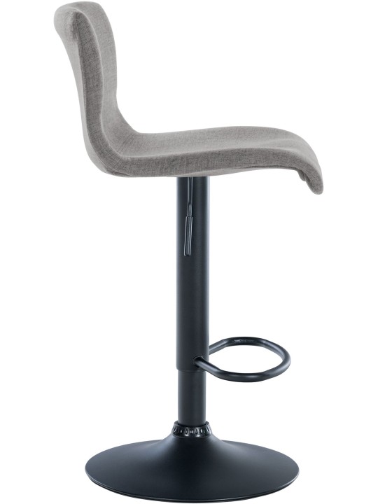 Juego de 2 taburetes de bar tela Branford, gris claro