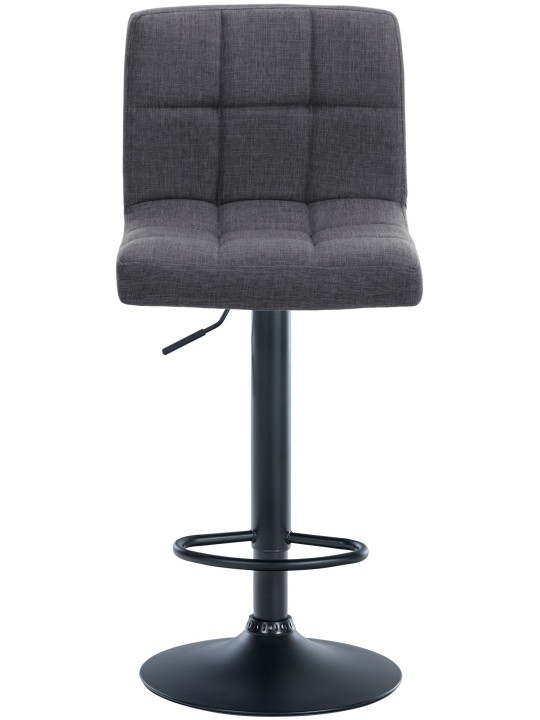 Juego de 2 taburetes de bar tela Calma, gris claro