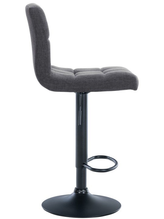 Juego de 2 taburetes de bar tela Calma, gris claro