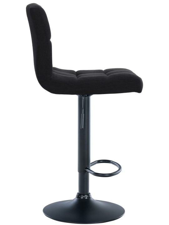 Juego de 2 taburetes de bar tela Calma, negro