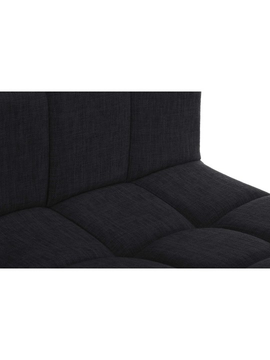 Juego de 2 taburetes de bar tela Calma, negro