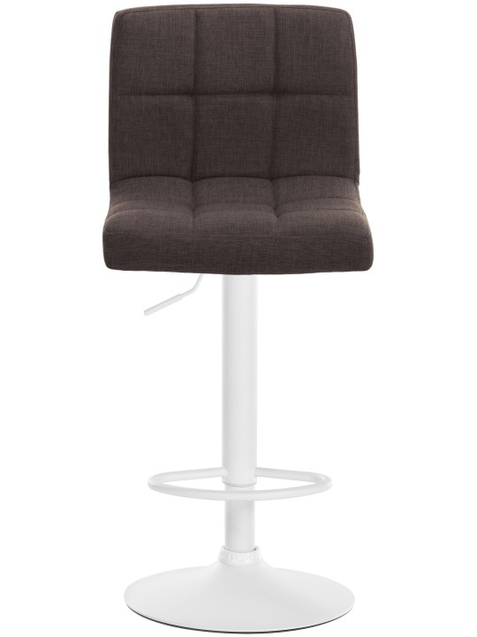 Juego de 2 taburetes de bar tela Calma, marrón