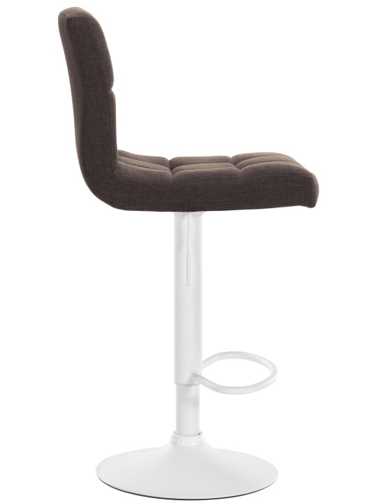 Juego de 2 taburetes de bar tela Calma, marrón