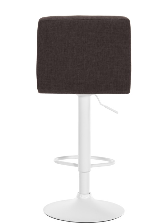 Juego de 2 taburetes de bar tela Calma, marrón