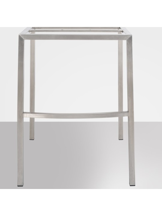 Taburete de bar Damaso E de fieltro con estructura de 4 pies, taupe